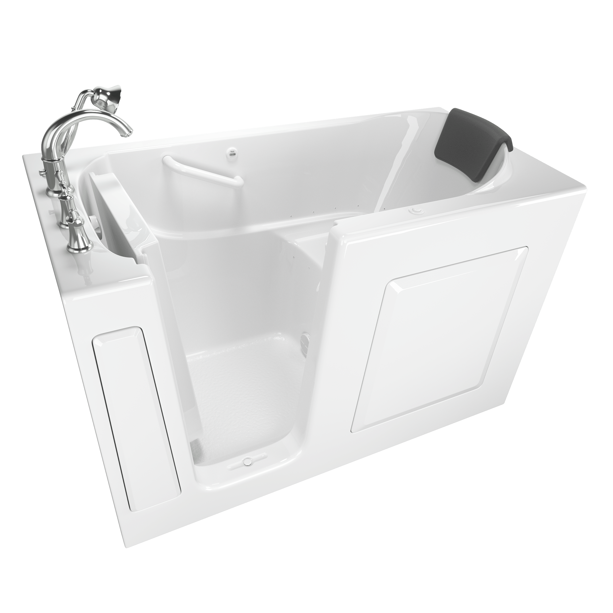 Gelcoat Premium Series 60x30 Inch Walk-In Bathtub with Air Massage System - Left Hand Door and Drain